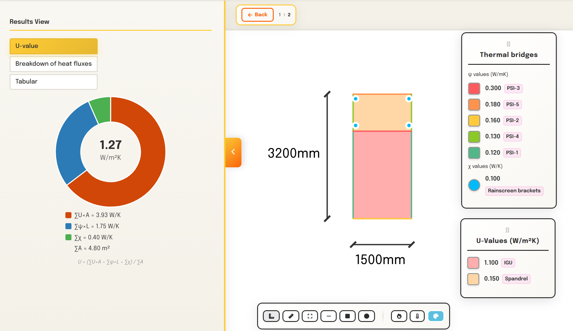 Lambda thermal assessment tool screenshot